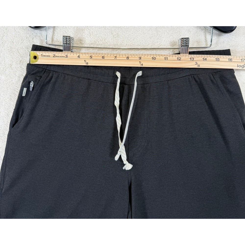 Vuori Mens Ponto Short Black Heather Athletic Lounge GYM Shorts Size L V344 - Picture 11 of 14